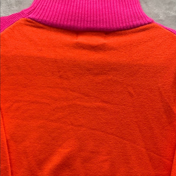 SIX/FIFTY 650 SIX FIFTY | LARGE WOMEN'S 2 TONE SWEATER | PINK ORANGE - Picture 10 of 10